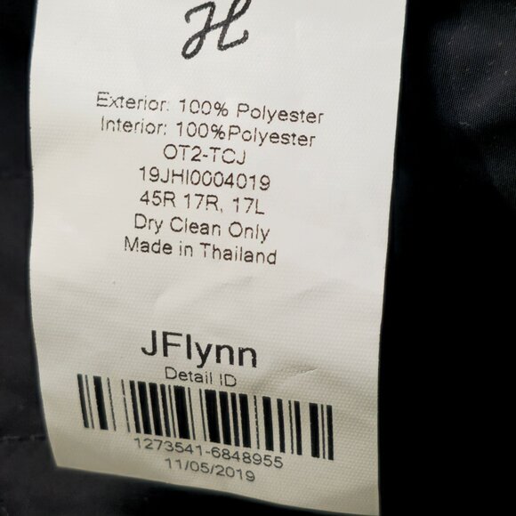 J.Hilburn Quilted Black Jacket With Snap Closure & Pockets, Mens XL - Picture 5 of 9